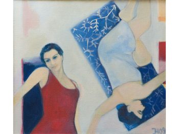 Auf blauem Tuch, 2009, 70 x 80 cm
